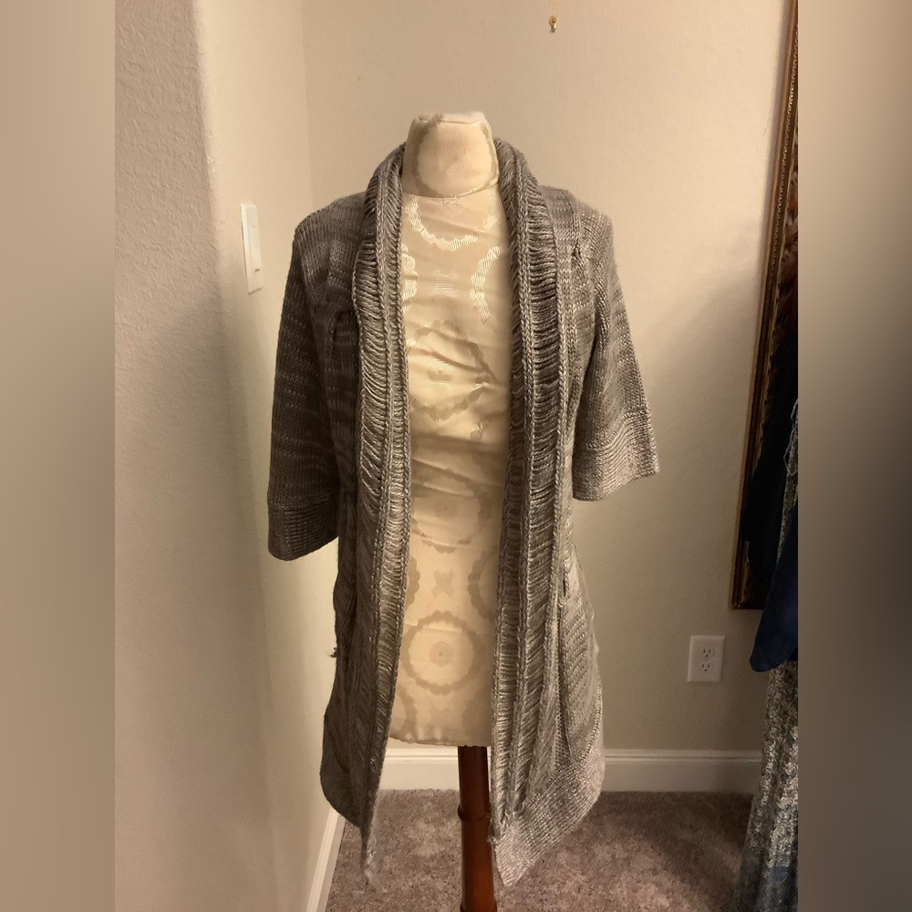 WOW Couture grey cardigan size small